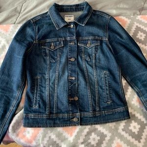 Dark blue jean jacket